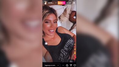Wanda Nara ops tette in diretta Instagram