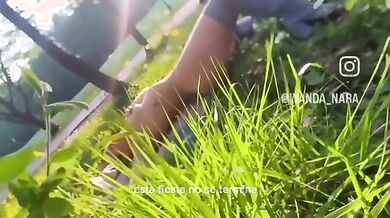 Wanda Nara topless outdoor