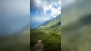 Escursione con la mia ragazza sull'Alpe di Siusi che mi fa un pompino