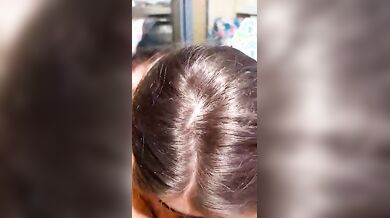 Bocchino moglie tettona sul balcone