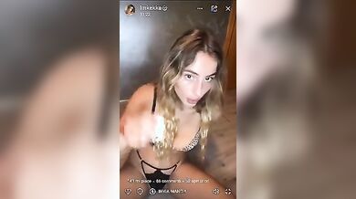 Biondina italiana live social