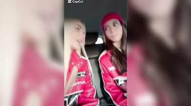 Pa0lina e l'amica Ambr4 le calyppare scopano con autista