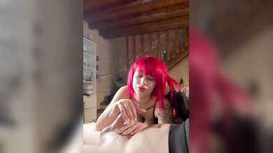 Pompino fidanzata italiana coi capelli rossi