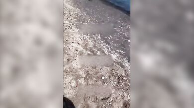 Mad1 scopata in spiaggia a pecora