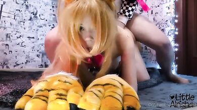 Cosplay italiana pompino e scopata a pecorina