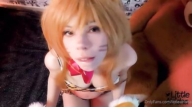 Cosplay italiana pompino e scopata a pecorina
