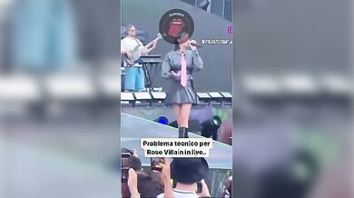Rose Villain upskirt in concerto