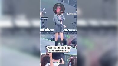 Rose Villain upskirt in concerto