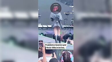 Rose Villain upskirt in concerto