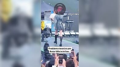 Rose Villain upskirt in concerto