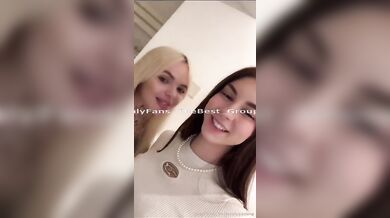 Ambra e Paolina con sei ragazzi al Calippotour OF