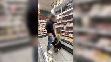 Shinra98 scopata al supermercato OF