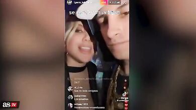 Wanda Nara limona col nuovo fidanzato L-Gante