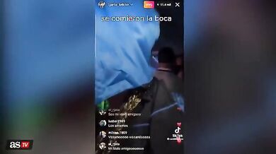 Wanda Nara limona col nuovo fidanzato L-Gante