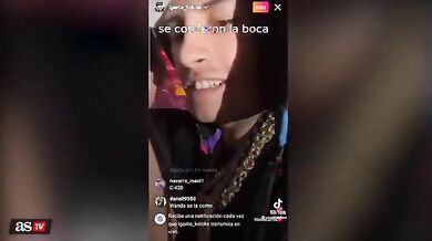 Wanda Nara limona col nuovo fidanzato L-Gante