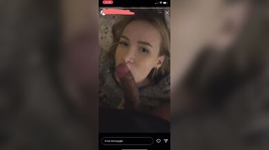 Primo piano fidanzata col cazzo in bocca