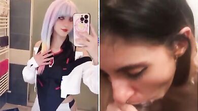 Cosplay italiana amante dei grossi cazzi neri