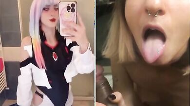 Cosplay italiana amante dei grossi cazzi neri