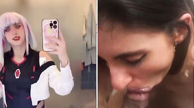 Cosplay italiana amante dei grossi cazzi neri