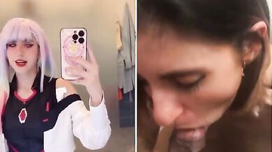 Cosplay italiana amante dei grossi cazzi neri