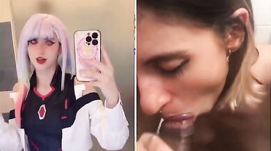 Cosplay italiana amante dei grossi cazzi neri