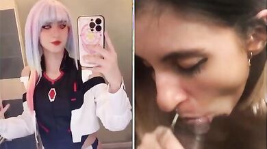 Cosplay italiana amante dei grossi cazzi neri