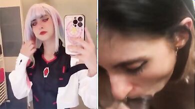 Cosplay italiana amante dei grossi cazzi neri