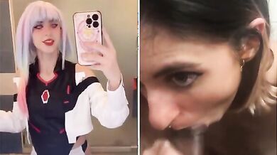 Cosplay italiana amante dei grossi cazzi neri