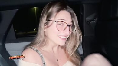 shinra scopata in auto