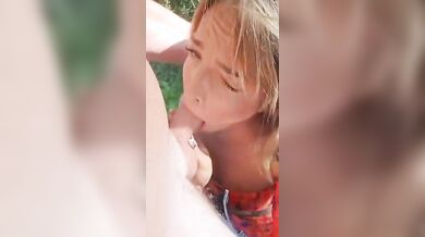 Pompino fidanzata in campeggio