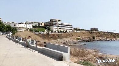 Malena spompina sconosciuto in vacanza