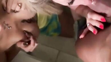 Threesome Giulia Vaneri e Sia Ferrari pompino doppio