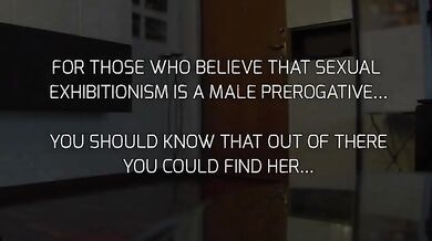 Vera esibizionista italiana arrapa sconosciuti