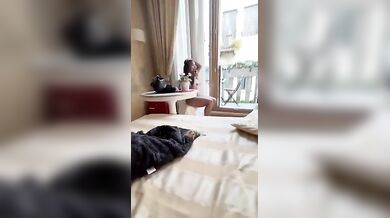 Sextape giovane coppia in vacanza