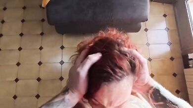 Fidanzata italiana rossa pompino deepthroat sborrata in bocca