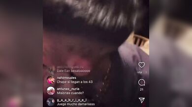 Wanda Nara col fidanzato in live IG