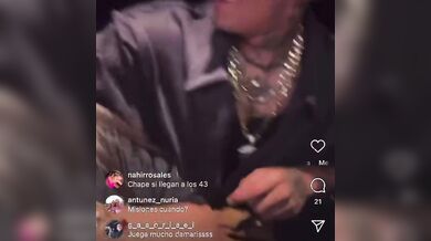 Wanda Nara col fidanzato in live IG