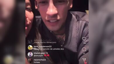 Wanda Nara col fidanzato in live IG