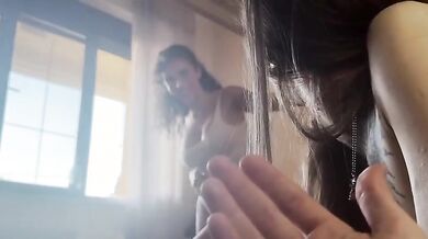 Threesome Lady Ana in un college