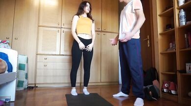 Teen italiana scopata dal suo personal trainer
